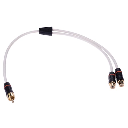 Fusion MS-RCAYF Premium RCA Splitter - 1 Male to 2 Female 010-12622-00